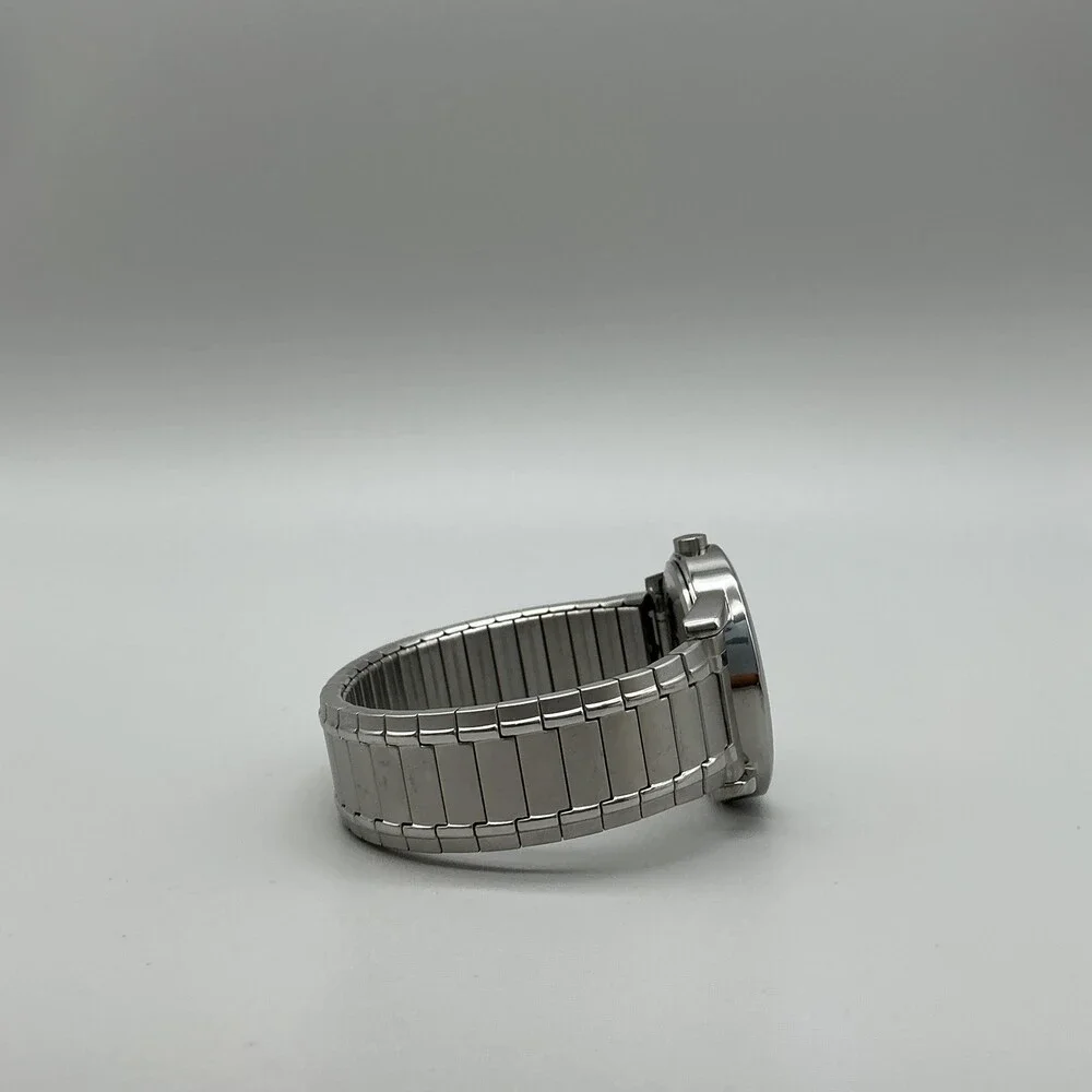 Timex Easy Reader Indiglo Mens Watch 38mm Stainless Date Stretch Band